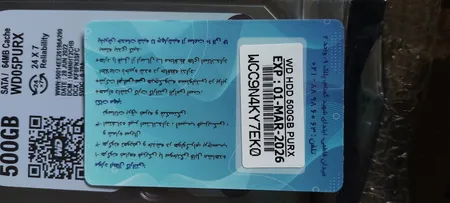 هارد دیسک اینترنال وسترن دیجیتال مدل WD05PURX ظرفیت 500 گیگابایت