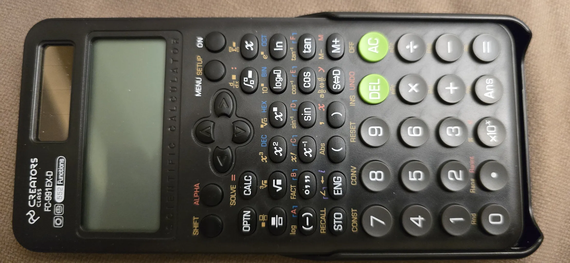 ماشین حساب سی کلاس کریتورز مدل مهندسی طرح پرو کد FC-991EX-D