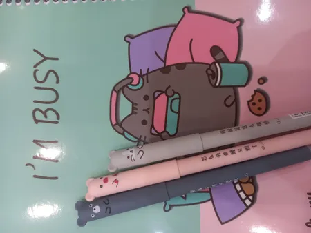 خودکار مدل عروسکی پاک کن دار مجموعه 4 عددی