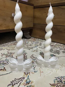 شمع مدل قلمی پیچ بسته 4 عددی