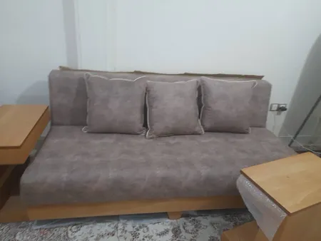 مبل سه نفره مدل ال کد 102-MR104-3DD/Y-GR-BR