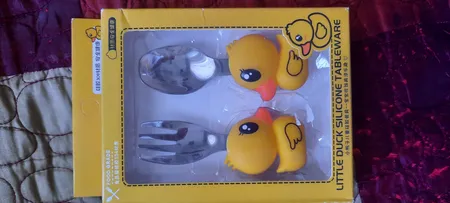 قاشق و چنگال طرح جوجه اردک کد 1