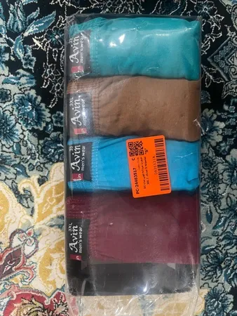 شورت مردانه پوشاک ناطقیان مدل نخ پنبه کد 01 مجموعه 5 عددی