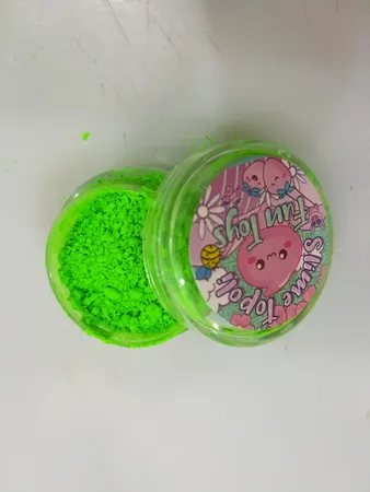 پودر رنگ اسلایم تپلی مدل GreeBl