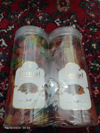 پفک هندی پنجره ای و لوله ای سرمد بسته 2 عددی