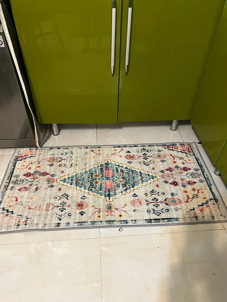 فرش ماشینی مدما مدل فرح کد 351 زمینه کرمی