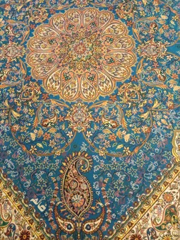 رومیزی ترمه نگین خاتم یزد طرح افشاری کد ABDR3