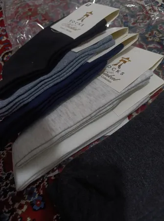 جوراب ساق بلند زنانه مدل ساده مجموعه 6 عددی