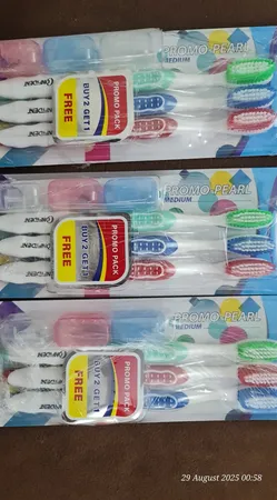 مسواک کانفیدنت مدل Promo Pearl با برس نرم بسته 3 عددی