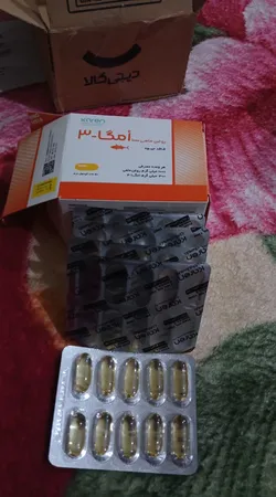 کپسول روغن ماهی 1000 امگا 3 کارن بسته 50 عددی