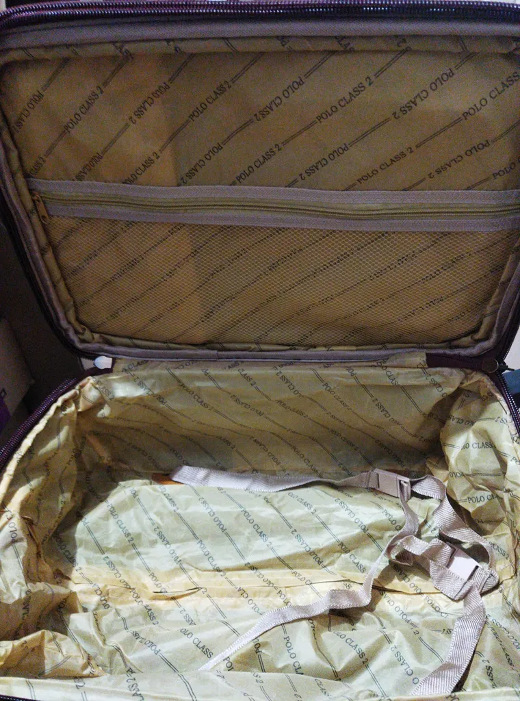 چمدان پولو کلاس مدل زیپ دوبل سایز کوچک ارتفاع 50 سانتی متر