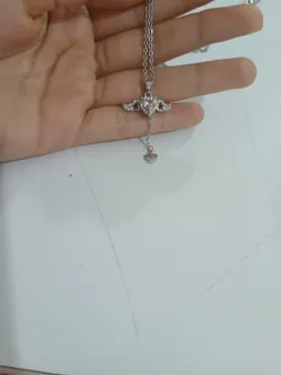 گردنبند زنانه مدل قلب بالدار بال متحرک