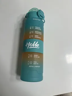 قمقمه طرح HELLO مدل سیلیکونی کد 2023 گنجایش 1 لیتر