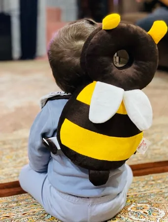 محافظ سر کودک نی نی دوست طرح زنبور عسل