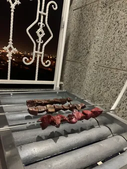 کباب پز آتش مهر مدل گازی استیل 45