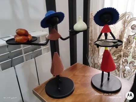 مجموعه ظروف هفت سین 5 پارچه مدل آدمک‌ها