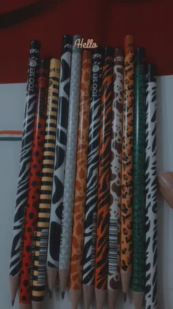 مداد مشکی آریا مدل BLACK & WHITE کد A2 بسته 12 عددی