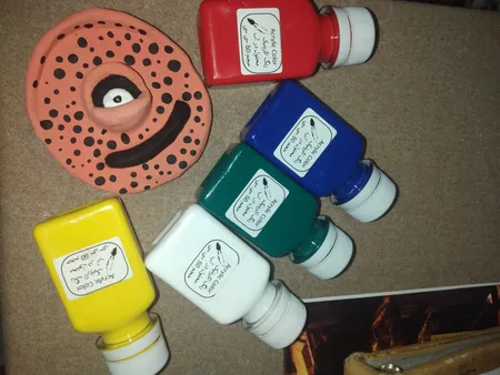 رنگ اکریلیک کد 4 حجم ۶۰ میلی لیتر بسته ۴ عددی