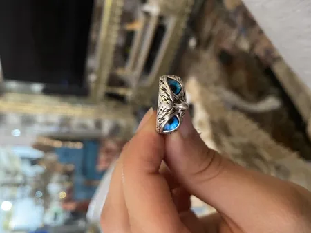 انگشتر مدل جغد چشم خاص کد 684152