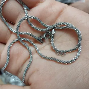 تجریه خرید زنجیر زنانه مدل خاویاری استیل