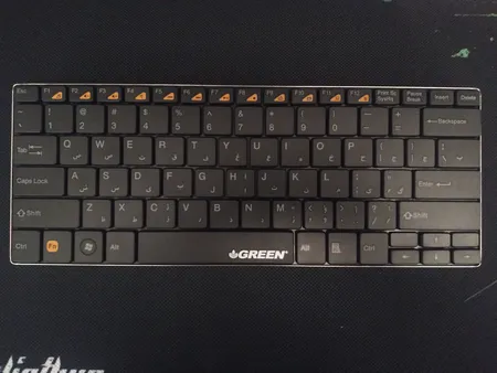کیبورد بی‌سیم گرین مدل GK-102W با حروف فارسی