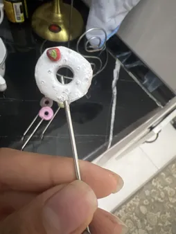 چنگال زیتون خوری طرح دونات