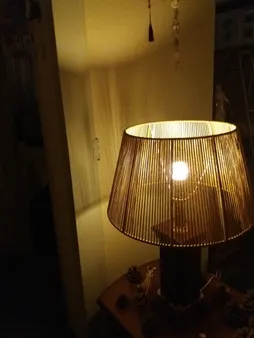 شید آباژور مدل مخروطی  نخ  مکرومه