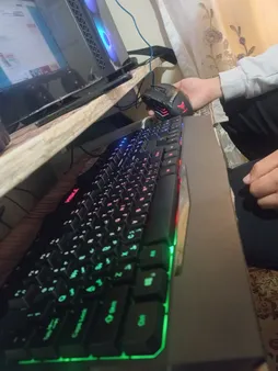 کیبورد گیمینگ هیسکا مدل HX-KEG400 RGB، سوییچ ممبران، Full-Size نورپردازی RGB