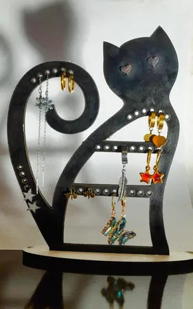 استند جواهرات طرح گربه مدل C1