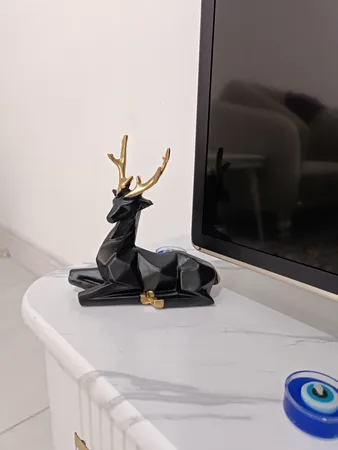 مجسمه مدل گوزن گرافیکی مجموعه 2 عددی