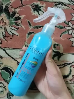 ماسک مو دو فاز آبی روزانه کریستال مدل Hydrolyzed Keratin حجم 250 میلی لیتر