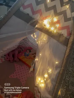 ریسه ال ای دی مدل ماه و ستاره بزرگ نامتقارن کد ASFS52 طول 2.5 متر