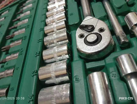 آچار بکس توتال مدل TGREEN مجموعه 46 عددی