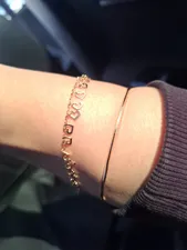 تجریه خرید دستبند طلا 18 عیار زنانه زرالتون مدل قلب لیزری