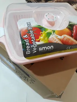 سبد نان و سبزی لیمون مدل یاس سایز متوسط