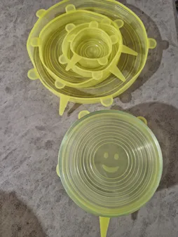 درپوش ظرف مدل سیلیکونی مجموعه 6 عددی