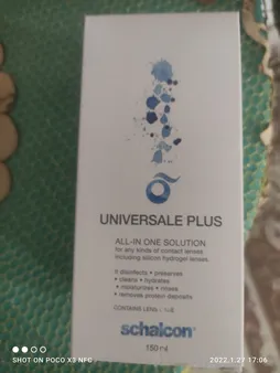 محلول شستشوی لنز شالکون مدل Universal Plus حجم 150 میلی لیتر