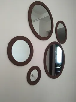 آینه دکوراتیو دکو گیوا مدل G65 مجموعه 5 تکه