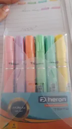 ماژیک علامت گذار پلیکان مدل Heron مجموعه 6 عددی