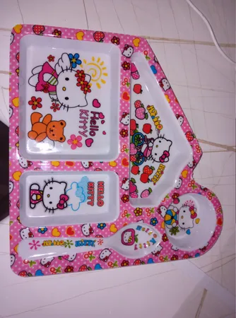 ظرف غذای کودک ملامین کسری یزد طرح Hello Kitty