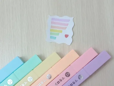 ماژیک علامت گذار ژیخوآ مدل پاستیلی بسته 6 عددی