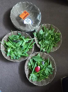 تجریه خرید سبد حصیر بافی ارغوان سازان مدل ترمه مجموعه 3 عددی