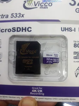 کارت حافظه microSDHC ویکو من مدل Extre 533X کلاس 10 استاندارد UHS-I U1 سرعت 80MBps ظرفیت 32 گیگابایت