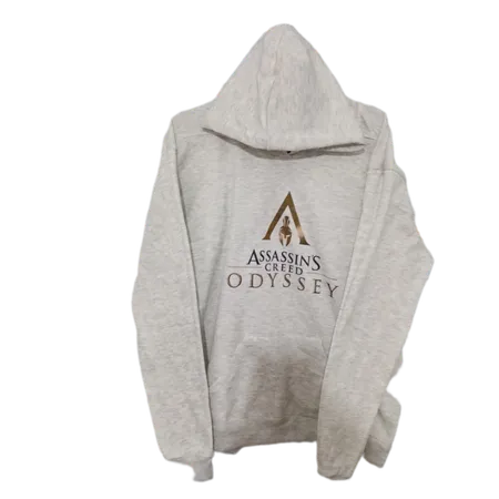 هودی مردانه طرح Assassins کد S436 رنگ طوسی