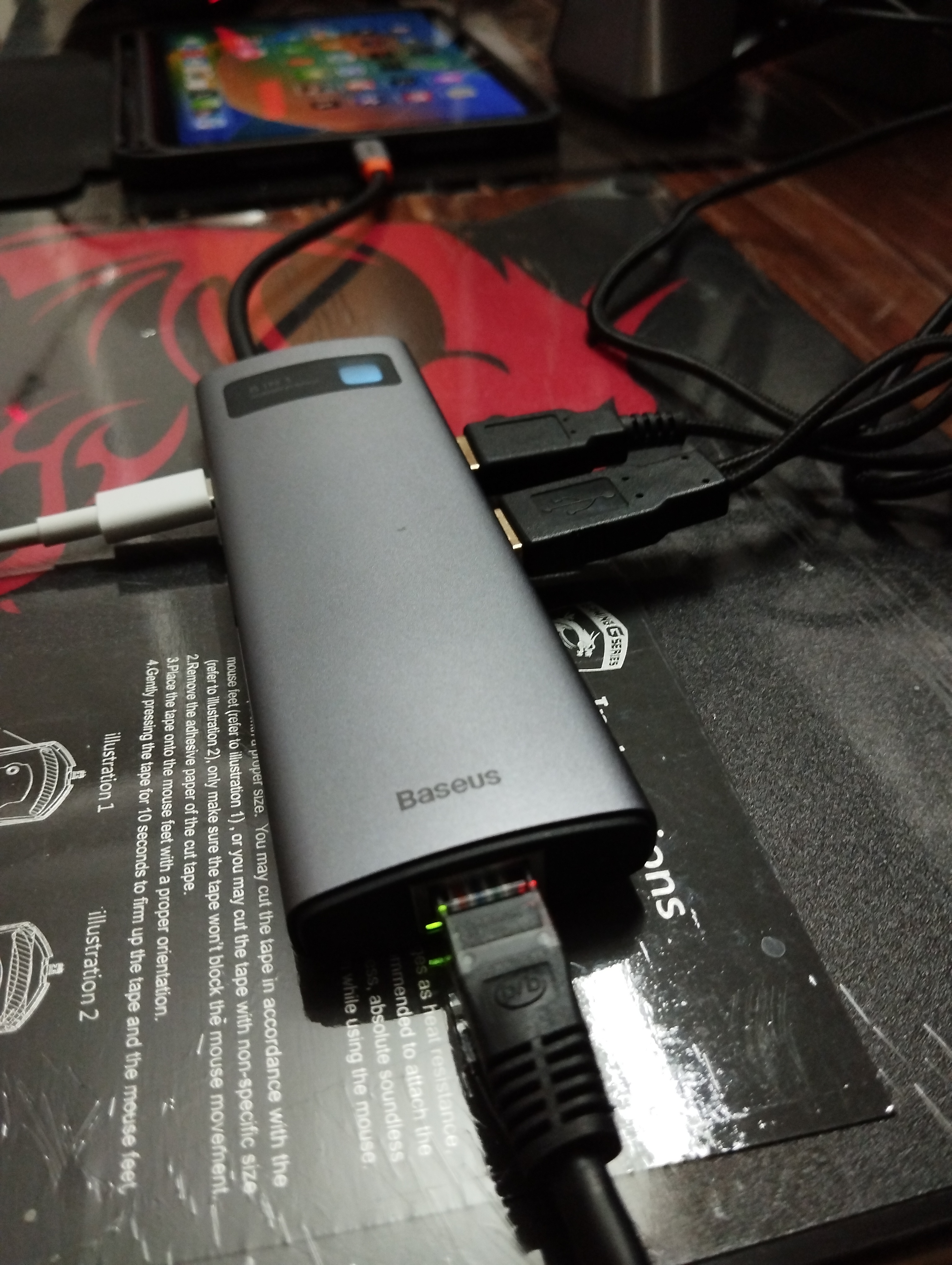 هاب 8 پورت USB-C باسیوس مدل CAHUB-CV0G