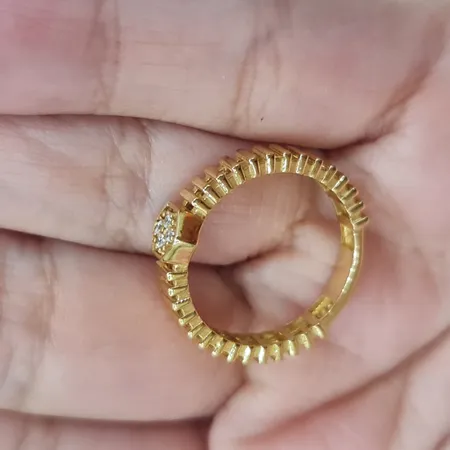 انگشتر طلا 18 عیار زنانه بان گالری مدل باسیلیکا