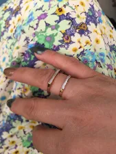 تجریه خرید انگشتر طلا 18 عیار زنانه طلای مستجابی مدل گل سایز 56