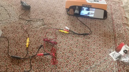 آینه مانیتور دار تی ماتریکس مدل 2way به همراه دوربین دنده عقب