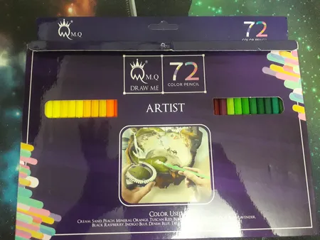 مداد رنگی 72 رنگ ام کیو کد  00072G