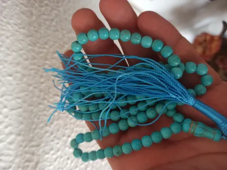 تسبیح سنگ فیروزه مدل t115